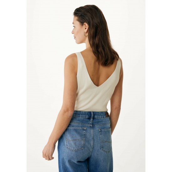 Top Regular Fit Knit Λευκό Top Regular Fit Knit Λευκό