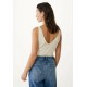Top Regular Fit Knit Λευκό Top Regular Fit Knit Λευκό