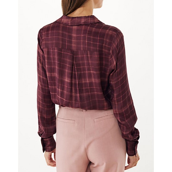 MEXX Satin printed check blouse MEXX Satin printed check blouse