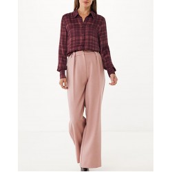 MEXX Satin printed check blouse