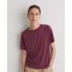 Μπορντό κοντομάνικο μπλουζάκι