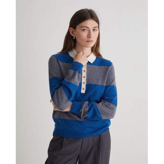 ΜΠΛΕ ΓΚΡΙ ΡΙΓΕ ΠΟΥΛΟΒΕΡ ΜΕ ΠΟΛΟ ΓΙΑΚΑ