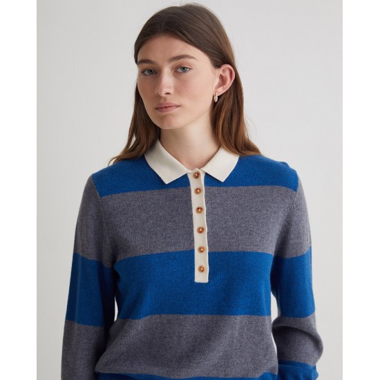 ΜΠΛΕ ΓΚΡΙ ΡΙΓΕ ΠΟΥΛΟΒΕΡ ΜΕ ΠΟΛΟ ΓΙΑΚΑ