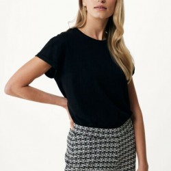 Μαύρο μπλουζάκι Fay Basic Oversized