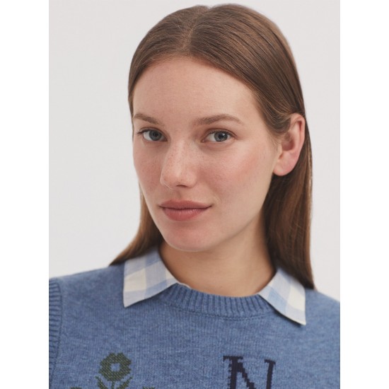 Γιλέκο με σχέδιο σταυροβελονιάς