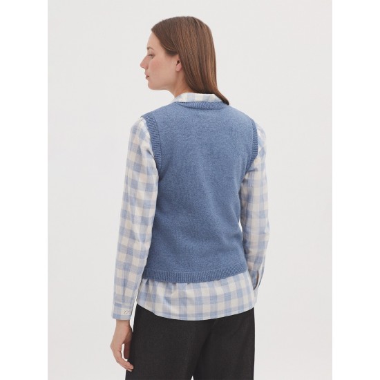 Γιλέκο με σχέδιο σταυροβελονιάς