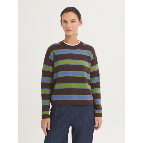 ριγέ μάλλινο πουλόβερ