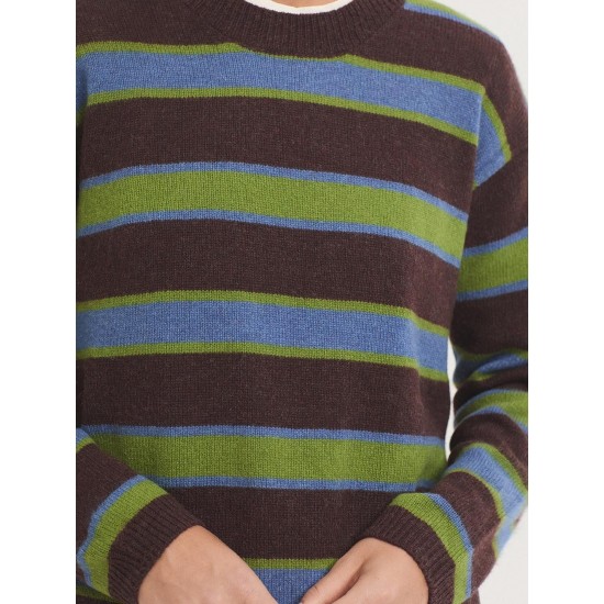 ριγέ μάλλινο πουλόβερ