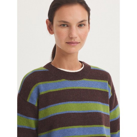 ριγέ μάλλινο πουλόβερ