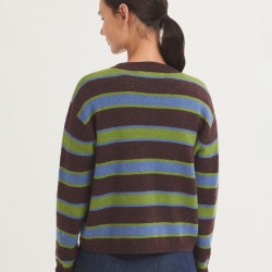 ριγέ μάλλινο πουλόβερ