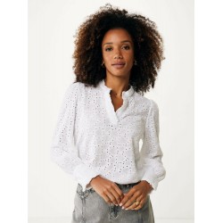 Λευκή μπλούζα Mexx Broderie Anglaise