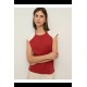 Two-tone cotton T-shirt