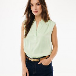 MEXX VIOLET Satin blouse Light Green