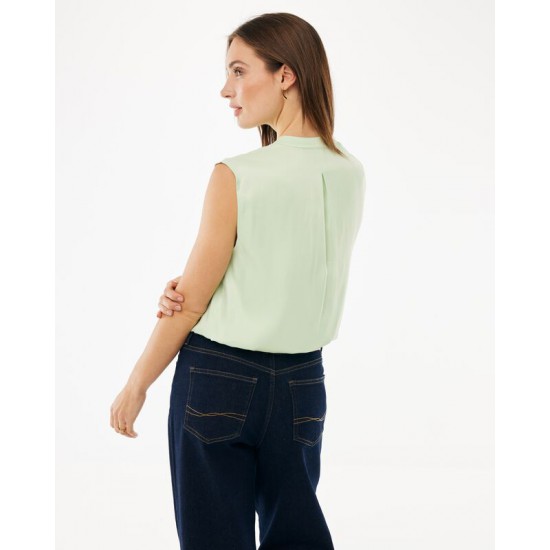 MEXX VIOLET Satin blouse Light Green
