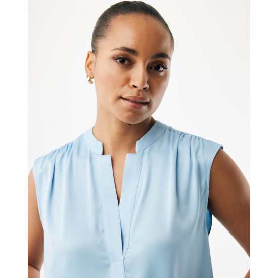 MEXX VIOLET Satin blouse Fresh Blue