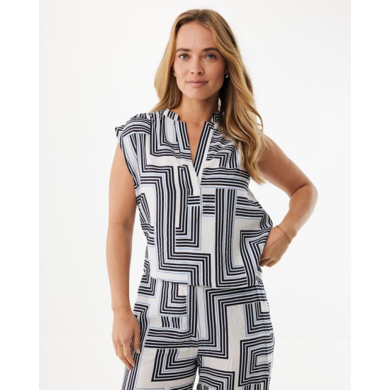 ΜΠΛΟΥΖΑ MEXX MULTICOLOR STRIPES WHITE MEXX