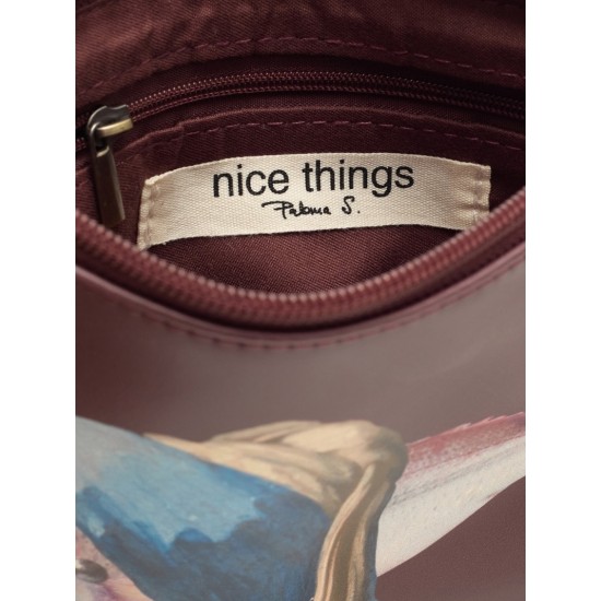 Τσάντα με τυπωμένο λουράκι