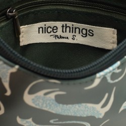 Τσάντα με τυπωμένο λουράκι