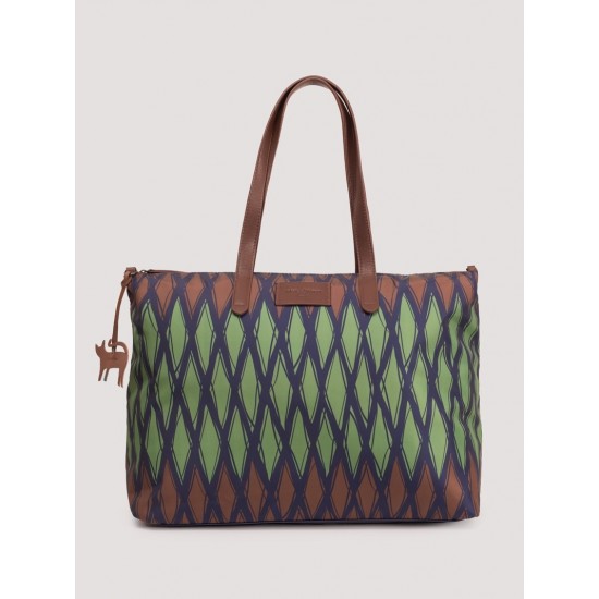 Τσάντα tote από νάιλον με εκτύπωση