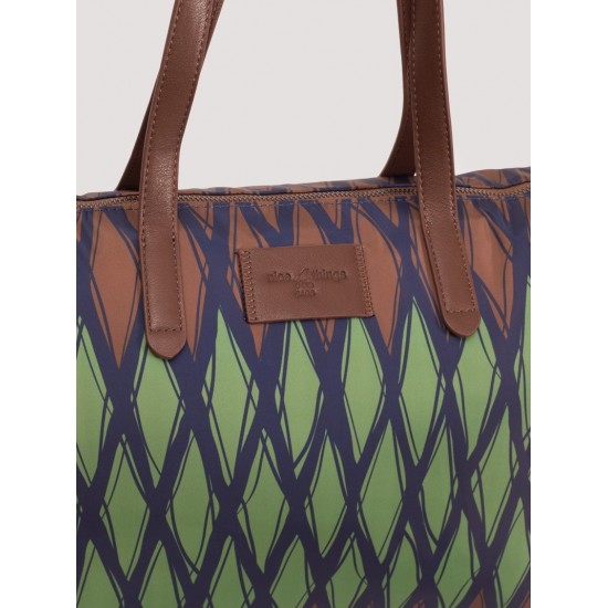 Τσάντα tote από νάιλον με εκτύπωση