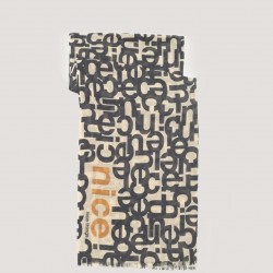 Φουλάρι Typography print