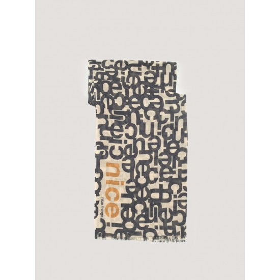 Φουλάρι Typography print