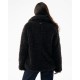 Cozy hairy peacoat  Dark Brown