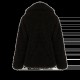Cozy hairy peacoat  Dark Brown