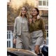 Σακάκι μπουφάν Bomber Oversized από τουίντ σε χρώμα Taupe