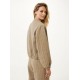 Σακάκι μπουφάν Bomber Oversized από τουίντ σε χρώμα Taupe
