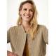 Σακάκι μπουφάν Bomber Oversized από τουίντ σε χρώμα Taupe