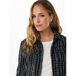 Tweed Jacket Sequins Black