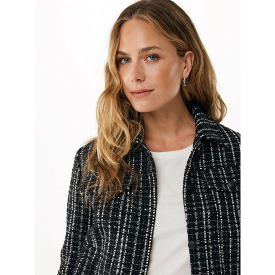 Tweed Jacket Sequins Black Tweed Jacket Sequins Black