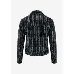 Tweed Jacket Sequins Black