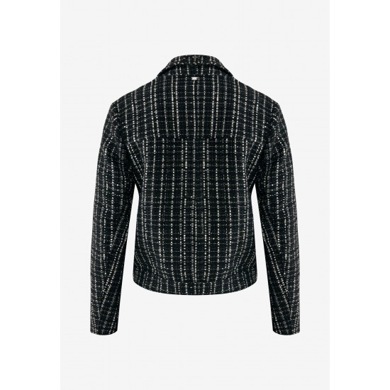 Tweed Jacket Sequins Black Tweed Jacket Sequins Black