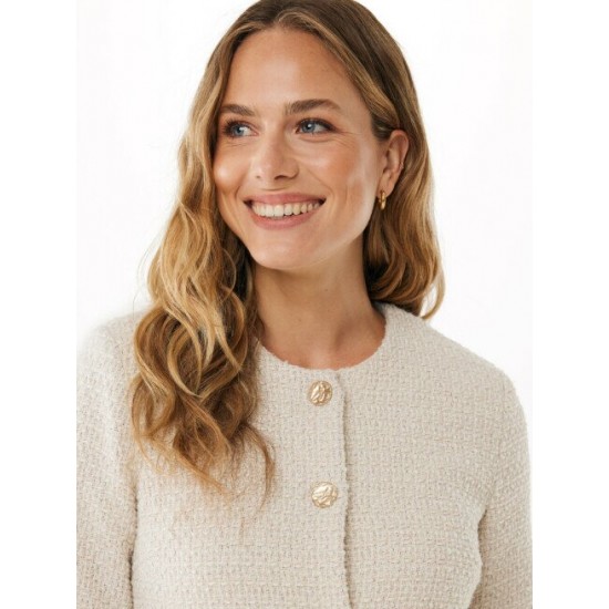 Tweed Jacket Cream Tweed Jacket Cream