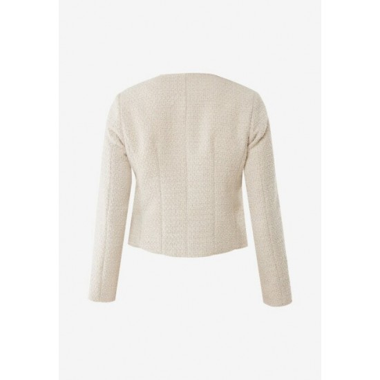 Tweed Jacket Cream Tweed Jacket Cream