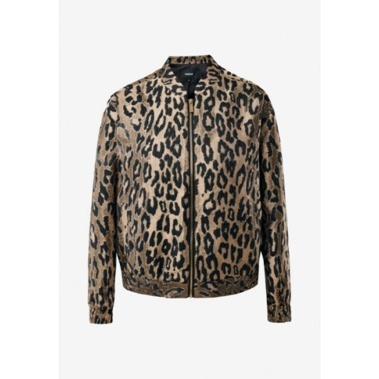 Bomber Leopard Jacquard Brown Bomber Leopard Jacquard Brown