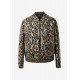 Bomber Leopard Jacquard Brown Bomber Leopard Jacquard Brown