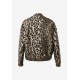 Bomber Leopard Jacquard Brown Bomber Leopard Jacquard Brown