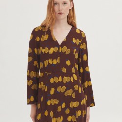 Φόρεμα με στάμπα τουλίπες