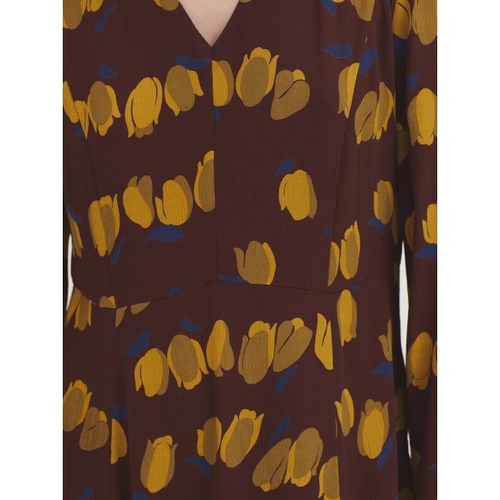 Φόρεμα με στάμπα τουλίπες