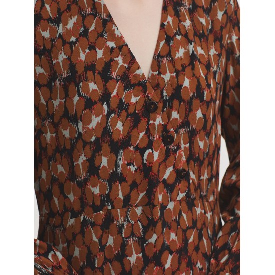 Λεοπάρ μάξι φόρεμα