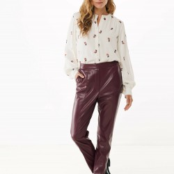 Embroidered Off White Μπλούζα