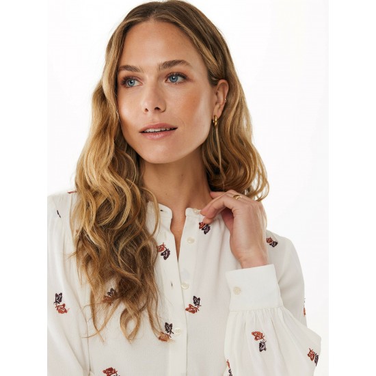 Embroidered Off White Μπλούζα Embroidered Off White Μπλούζα