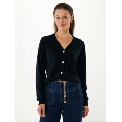 Ζακέτα από κασμίρ Aralia Black