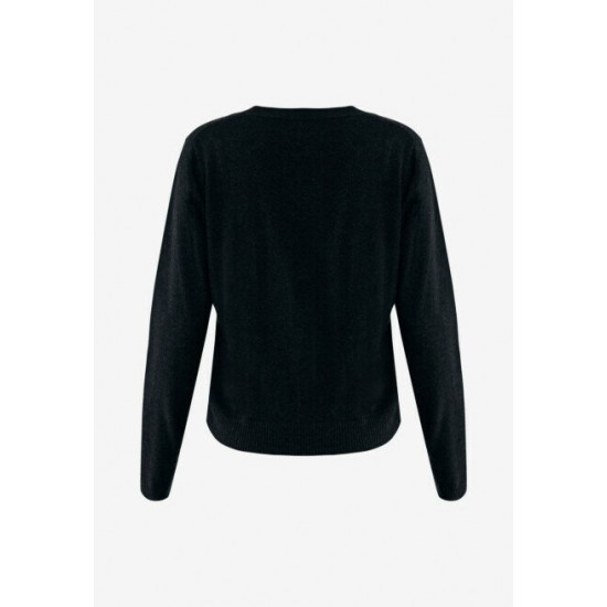 Ζακέτα από κασμίρ Aralia Black Ζακέτα από κασμίρ Aralia Black