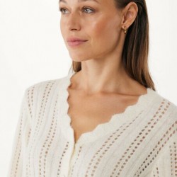 Πλεκτή Ζακέτα Ajour Dark Red