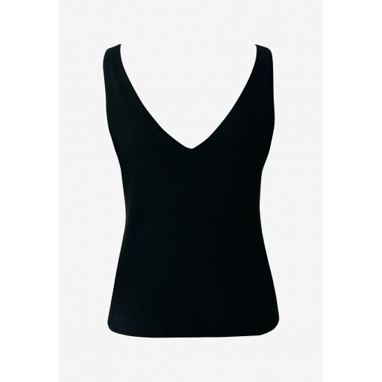Top Regular Fit Knit Μαύρο Top Regular Fit Knit Μαύρο