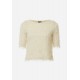 Top Ruffle Strings Cream Top Ruffle Strings Cream